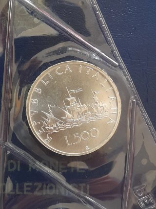 Divisionale Lire 1986, 2 x 500 lire Argento