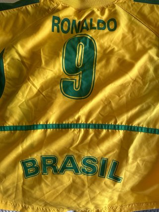 Camiseta retro Brasil Ronaldo Talla 4-6