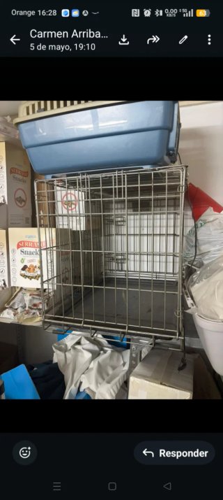 Jaula veterinaria metálica 65x45