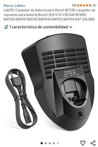 Cargador Batería 10.8V-12V 1.5A
