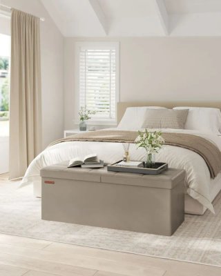 Puff Almacenaje 131L 110cm Topo SONGMICS LSF075K03