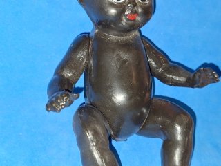 Lote 2 bambole in celluloide antiche anni '50-'60