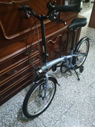 Bicicleta plegable Oxylane casi nueva