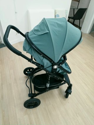 Carrito bebé 3 piezas verde