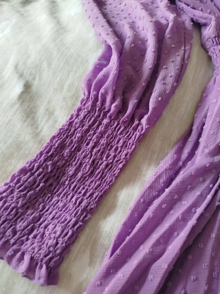 Vestido plisado zara