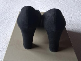 Décolleté scamosciate nere