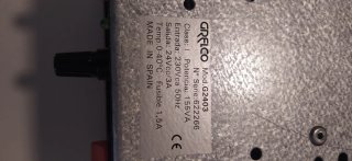 Fuente Alimentación GRELCO G2403 3A