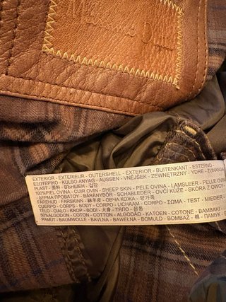 Chaqueta Cuero Massimo Dutti Talla M