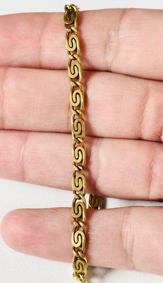Bracciale unisex a maglie in oro 18Kt placcato