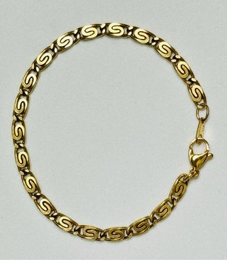 Bracciale unisex a maglie in oro 18Kt placcato