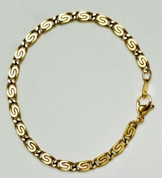 Bracciale unisex a maglie in oro 18Kt placcato