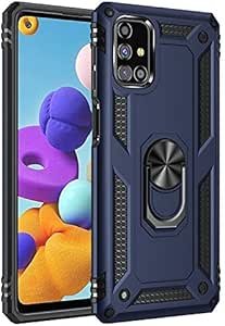 Cover ibrida blu con supporto Samsung