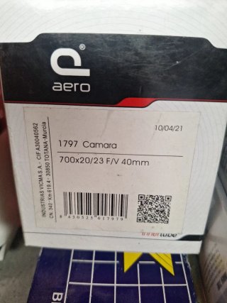 Cámara Aero 700x20/23 F/V 40mm