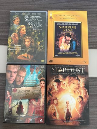 Lote 4 DVD Fantasía y Romance