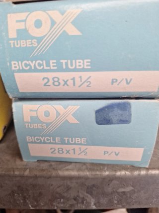 2 Cámaras de Bicicleta FOX 28x1 1/2 PV