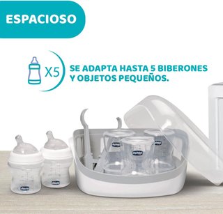 Chicco esterilizador vapor microondas biberones