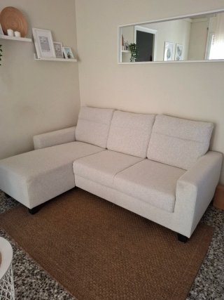 Sofá Chaise Longue IKEA 3 Plazas