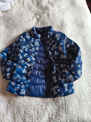 Cazadora Zara acolchada niña 7 años floral