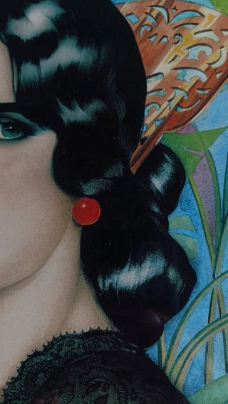 A. VARGAS – “Spanish Gypsy with Black Cat” (1928)