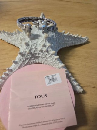 Pulsera y Anillo Plata TOUS Oso Perla