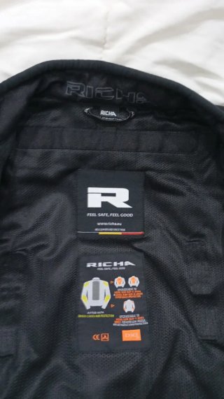 Chaqueta Moto Mujer Richa Negra, Talla L.
