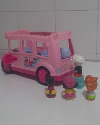 School Bus Fisher Price c/sonido + 4 Little People