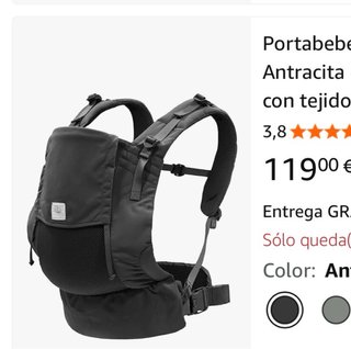Mochila Portabebés Stokke negro