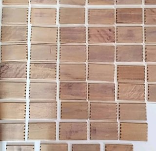 Set 50 Tavolette Legno Grezzo