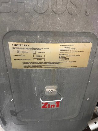 Depósito de 120L doble pared