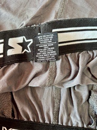 Pantaloncini sportivi Starter grigi e neri Taglia