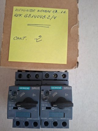 Siemens 3RV2011-0JA10 Disyuntor