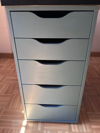 Scrivania Ikea 120x60 con cassettiera