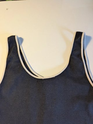 Top Massimo Dutti azul