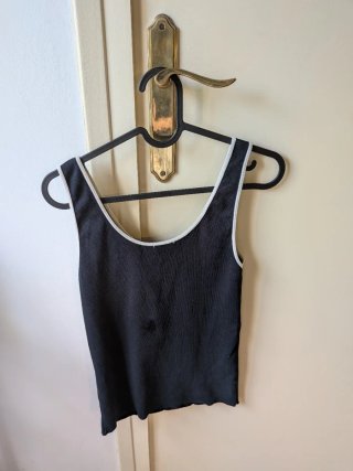 Top Massimo Dutti azul