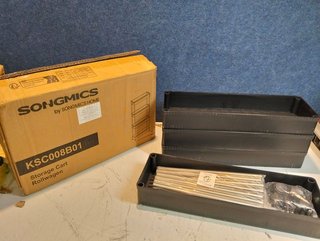 Carro de Almacenamiento de 4 Niveles con Ruedas SONGMICS KSC008B01