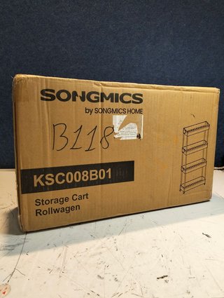 Carro de Almacenamiento de 4 Niveles con Ruedas SONGMICS KSC008B01