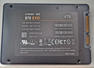 Disco SSD 870 EVO 4 TB NUEVO 2,5 p. Sata