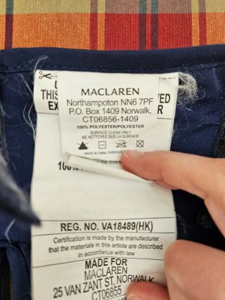 Saco para silla Maclaren azul