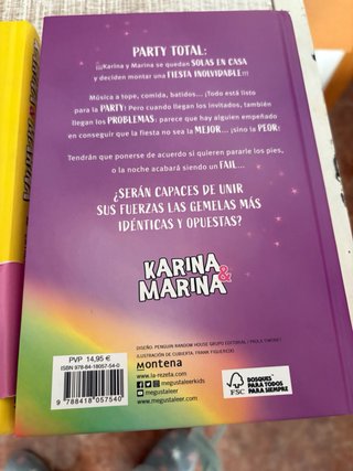 4 Libros de Martina y karina