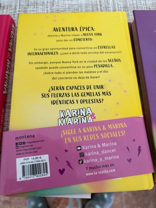 4 Libros de Martina y karina