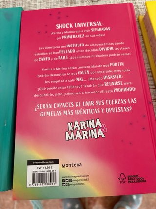 4 Libros de Martina y karina
