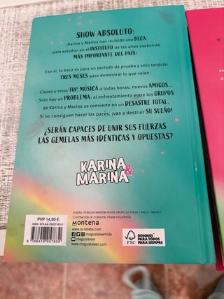 4 Libros de Martina y karina