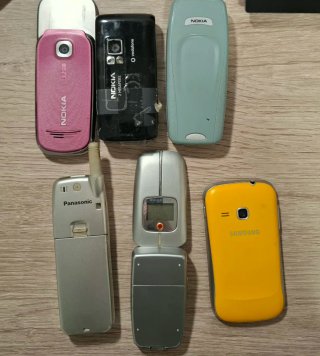 Lote 5 móviles antiguos retro