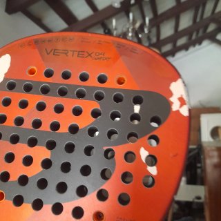 2 Palas de pádel HEAD negra,otra naranja vertex 04