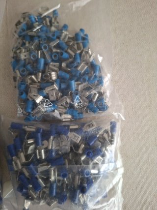 Terminal Faston Doble Azul