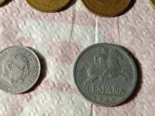 Lotto di 12 monete antiche Spagna Franco