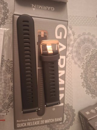 Correa Garmin Quick Release 20mm Negra/Oro Rosa