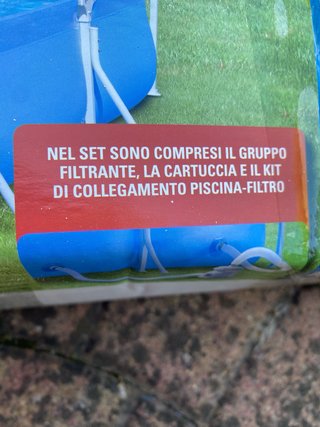 Piscina con struttura in metallo 320x160 cm