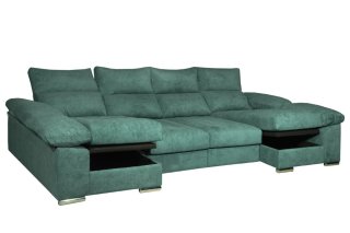 Sofá modular verde agua (opcional cualquier color)