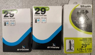 3 camere per ruote bici 29 pollici